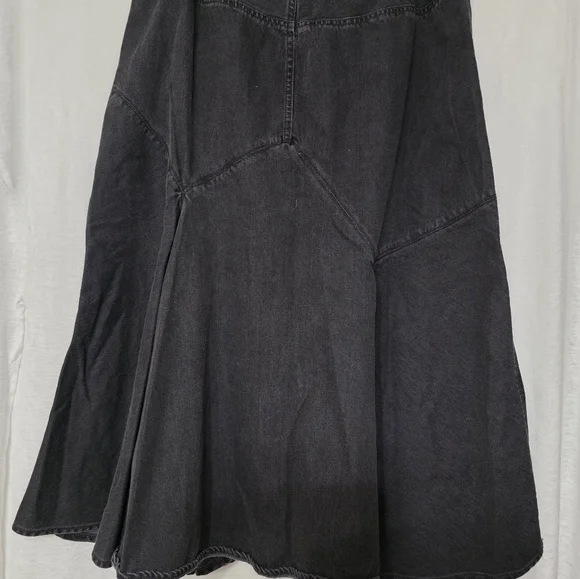 RALPH LAUREN ♥️ Black Denim Skirt SIZE 12 - Picture 5 of 16